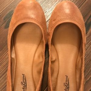 Cognac Brown Lucky Brand Emmie Flats - Sz 7.5